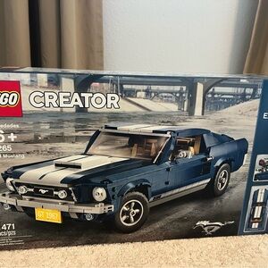 Lego Blue and White Building Set Classic Mustang